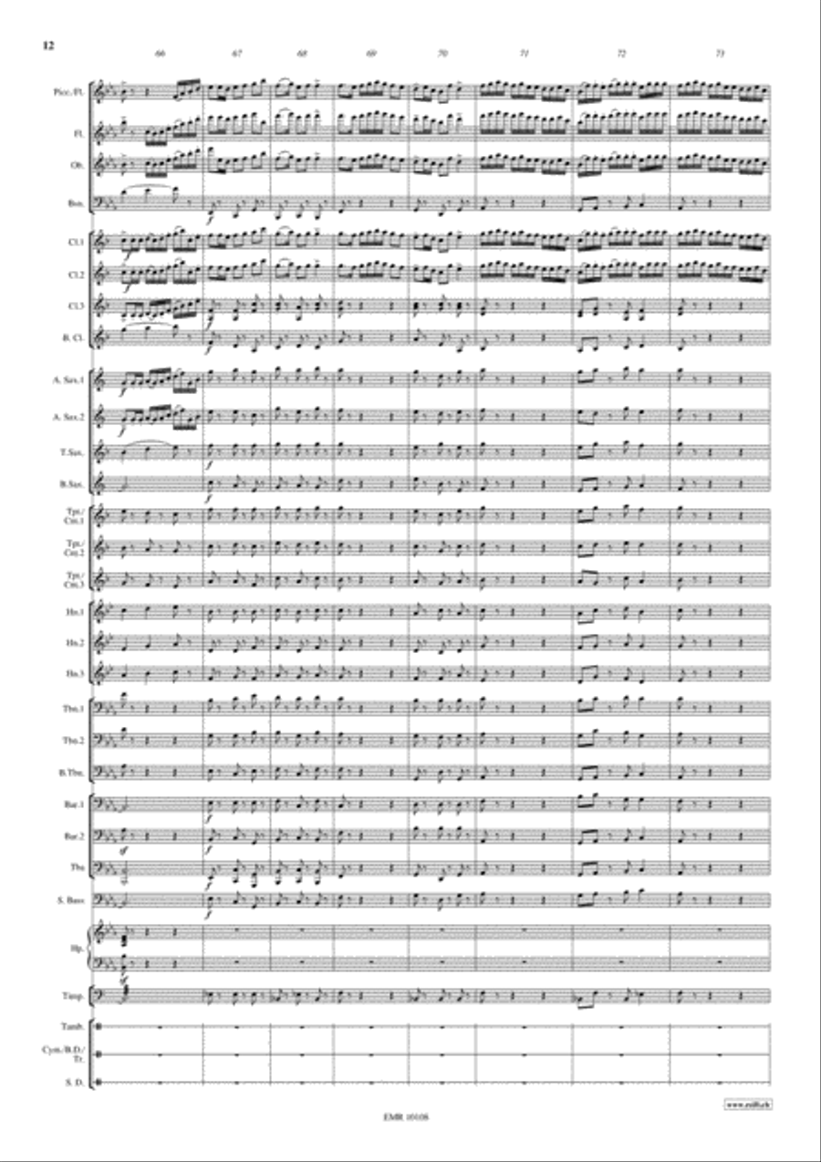 Procession Of The Nobles Procession Of The Nobles Concert Band scores gallery preview page 13