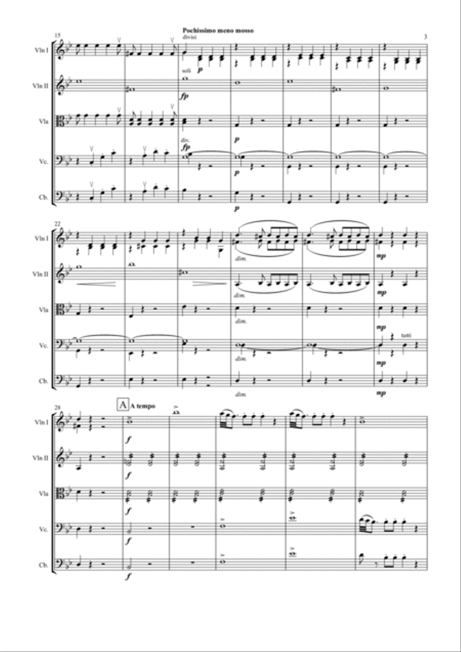 Symphony No. 25 in G minor K183 String Orchestra scores gallery preview page 3