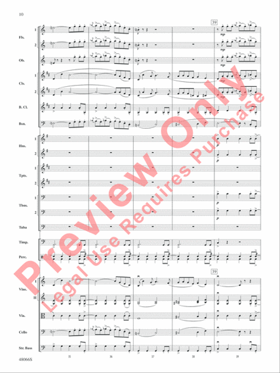 Blue Tango Full Orchestra scores gallery preview page 11
