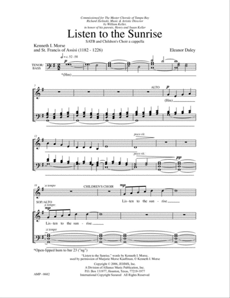 Listen to the Sunrise 4-Part scores gallery preview page 2