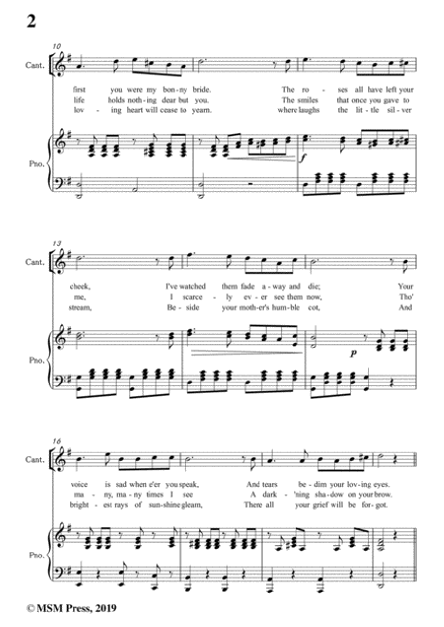 Thomas P. Westenddrf-I'll Take You Home Again,Kathleen,in G Major,for Voice&Piano Voice scores gallery preview page 4