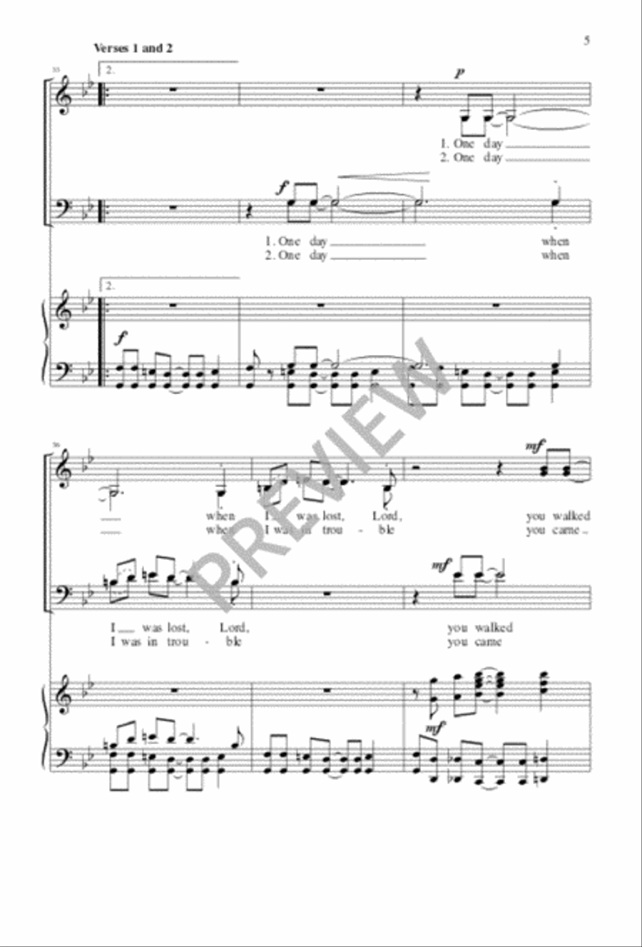 Thank You, Lord 4-Part scores gallery preview page 6