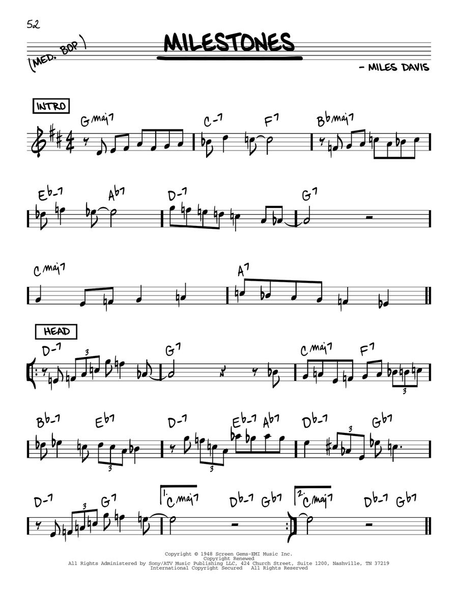 Milestones Piano scores gallery preview page 1