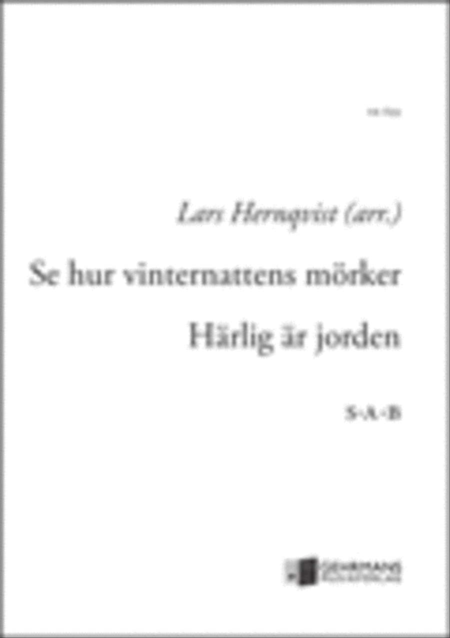 Se hur vintenattens morker / Harlig ar jorden 3-Part scores gallery preview page 1