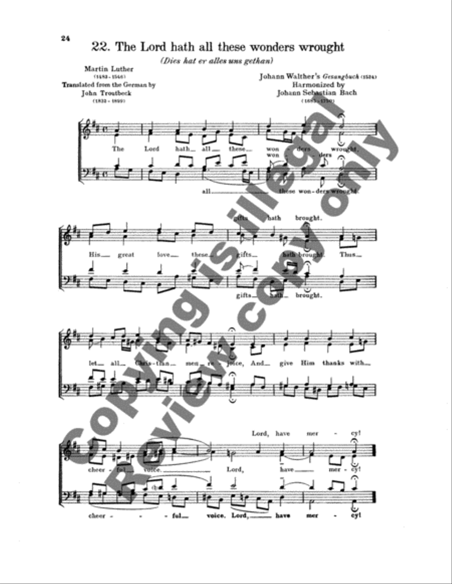 28 Chorales (Book II from 131 Chorales) 4-Part scores gallery preview page 8