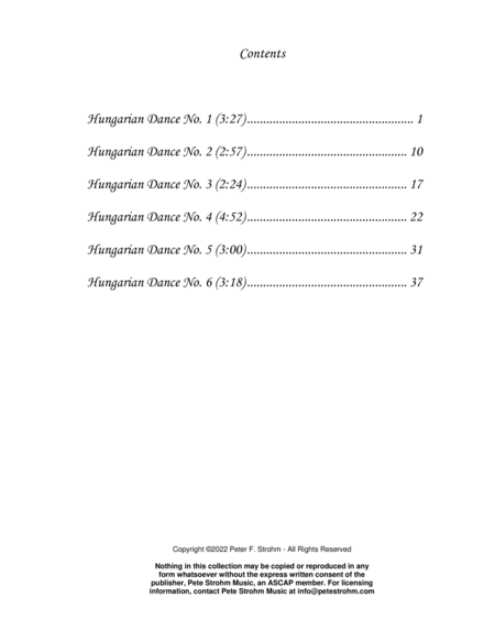 Six Hungarian Dances for Two Trombones and Piano image number null
