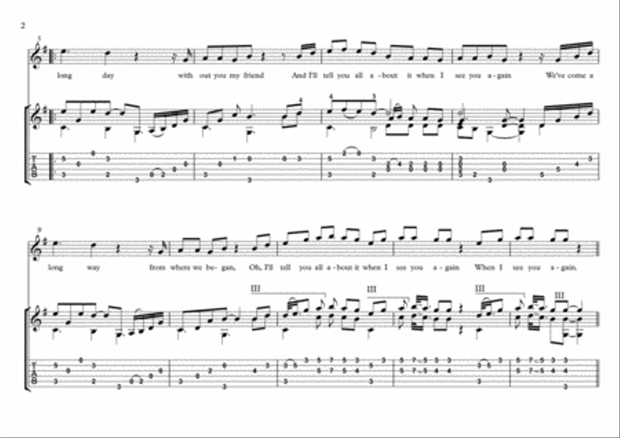 See You Again from FURIOUS 7 Electric Guitar scores gallery preview page 2