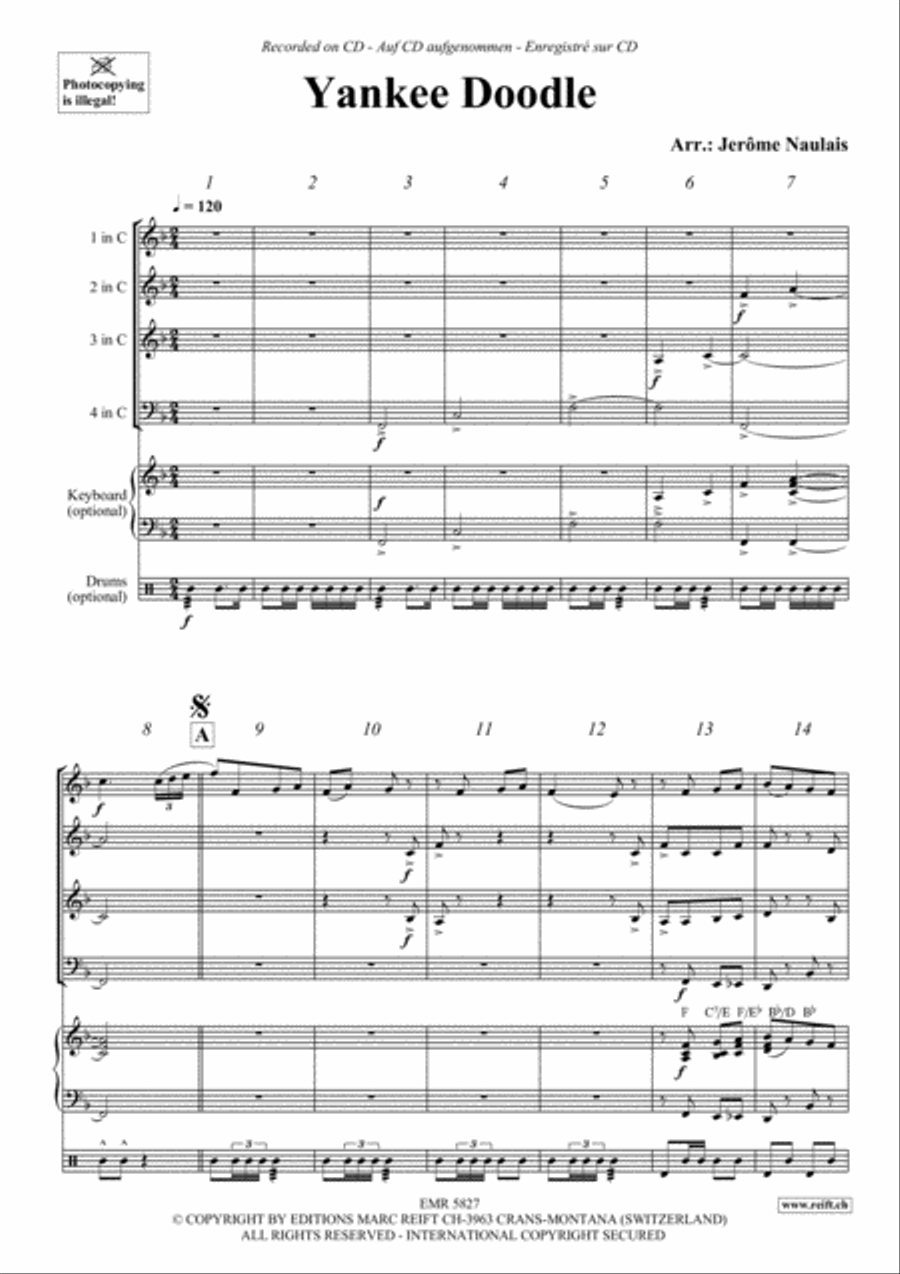 Yankee Doodle Concert Band scores gallery preview page 3