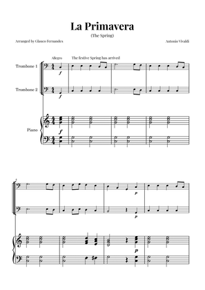 La Primavera (The Spring) by Vivaldi - Trombone Duet and Piano