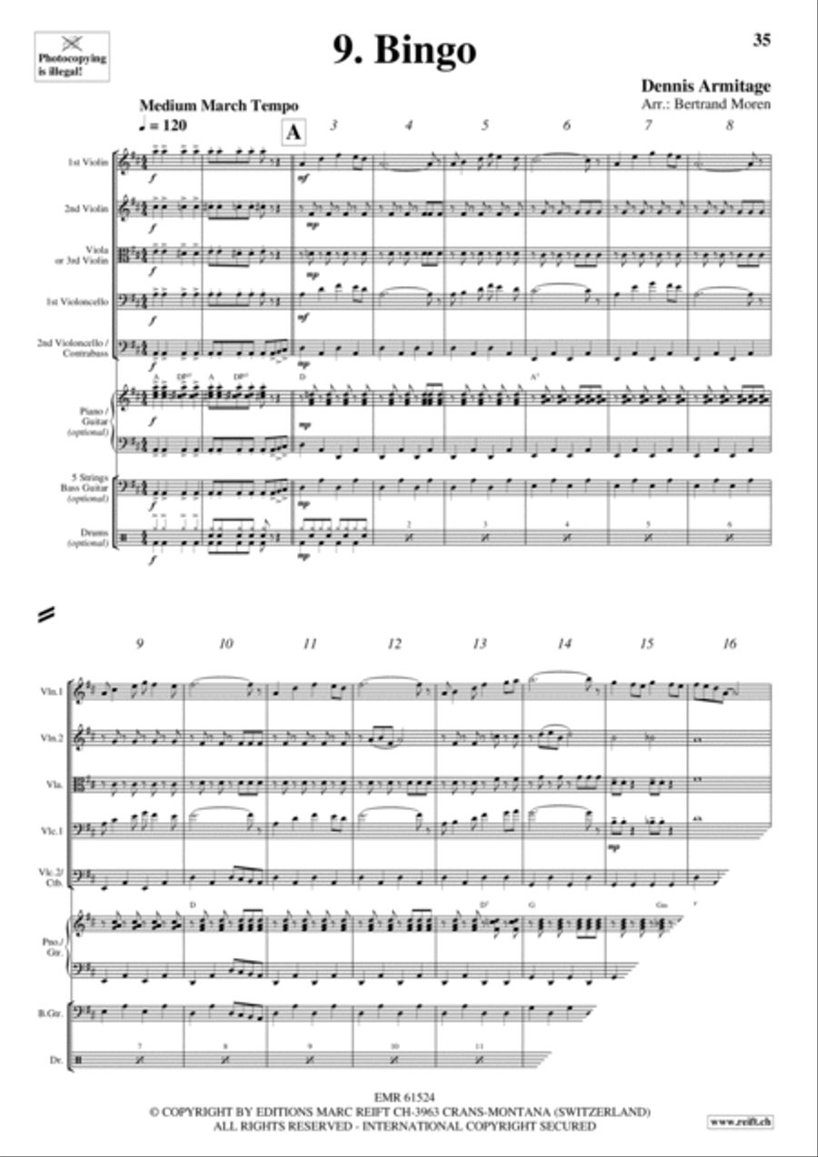 Beer Party String Quintet scores gallery preview page 11