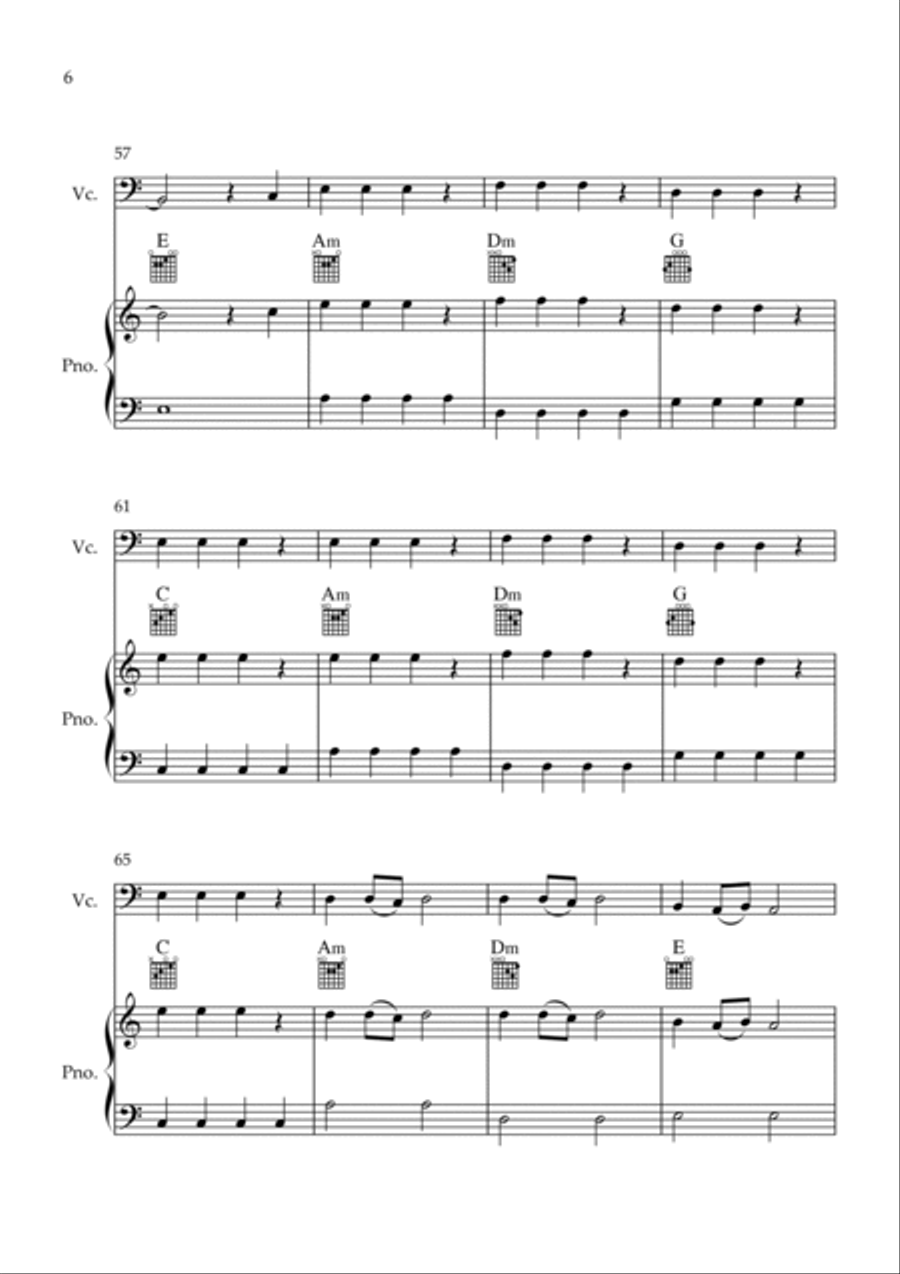 Flowers Piano scores gallery preview page 6