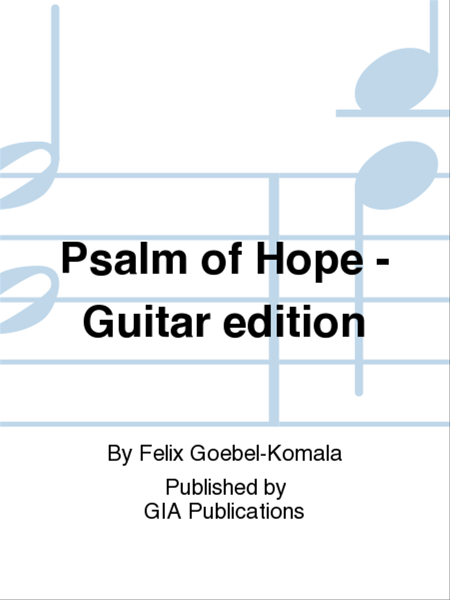 Psalm of Hope - Guitar edition Guitar scores gallery preview page 1