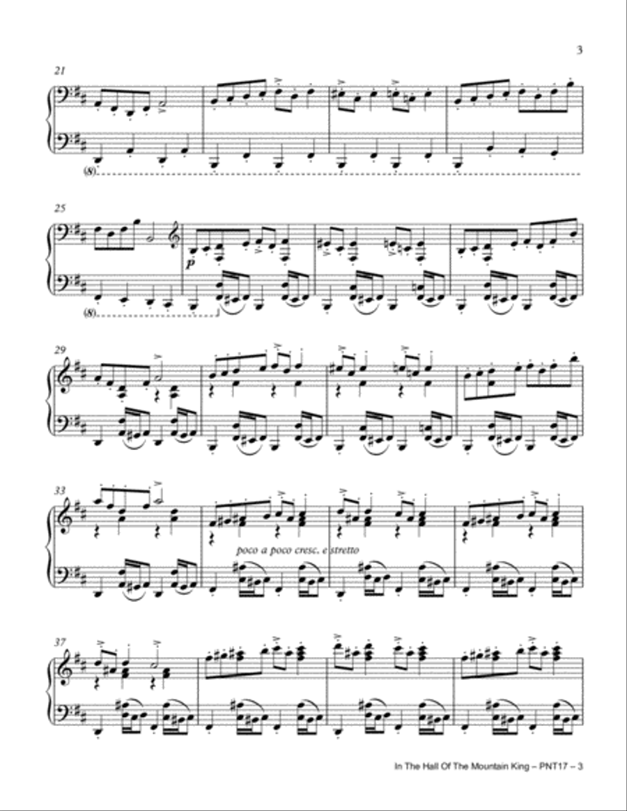 In The Hall of the Mountain King (Op. 23, No. 7) Small Ensemble scores gallery preview page 3