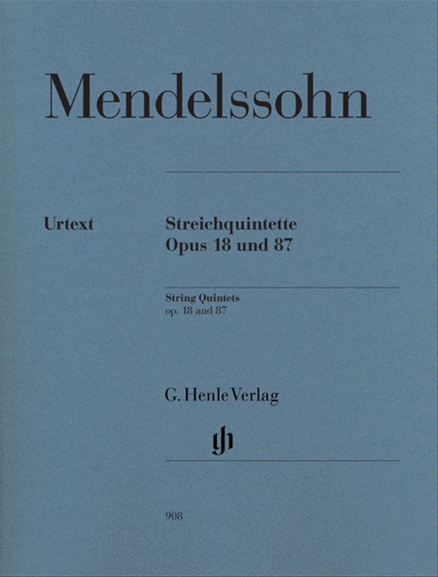 String Quintets, Op. 18 and 87 String Quintet scores gallery preview page 1