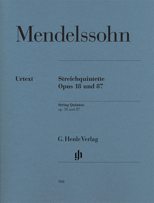 Book cover for String Quintets, Op. 18 and 87