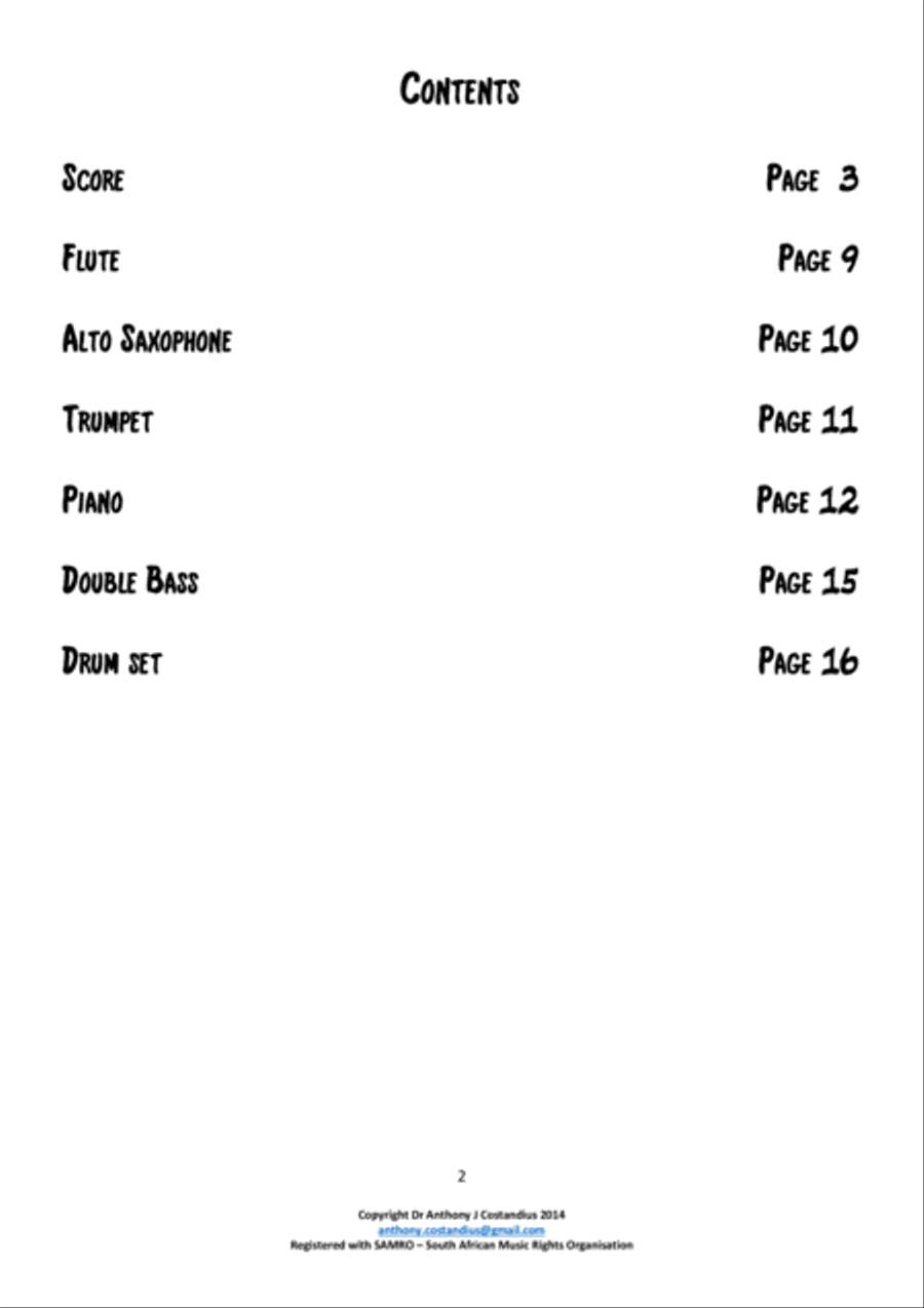 Ndiyakucela, Ndiyakucela... Jazz Ensemble scores gallery preview page 2