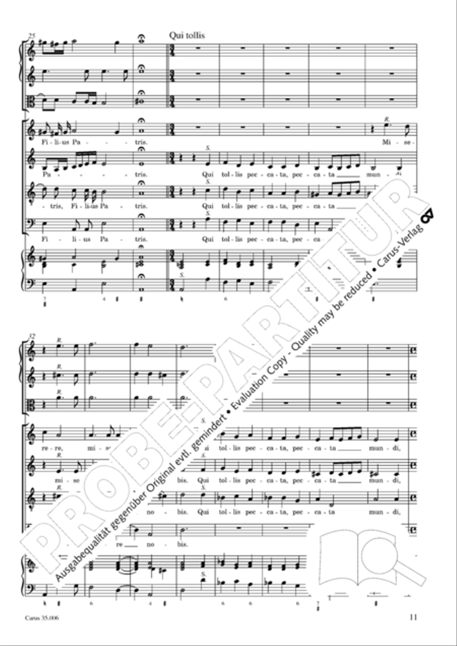 Mass in A minor 4-Part scores gallery preview page 12