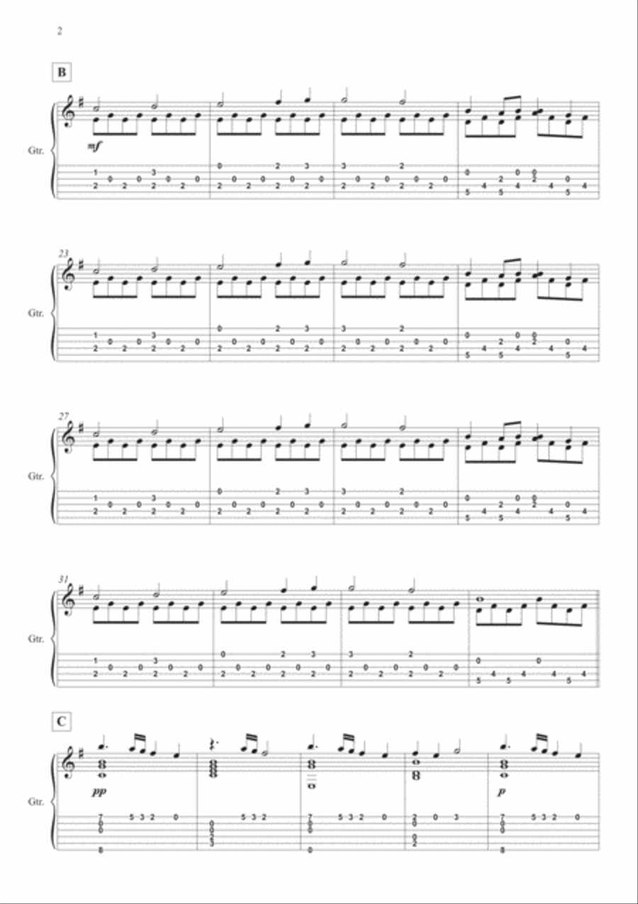 Lovely Electric Guitar scores gallery preview page 2