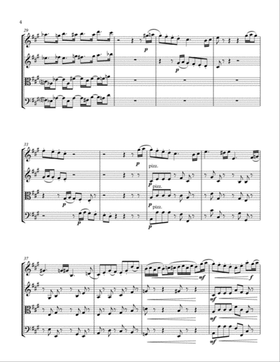 String Quartet No.16 String Quartet scores gallery preview page 4