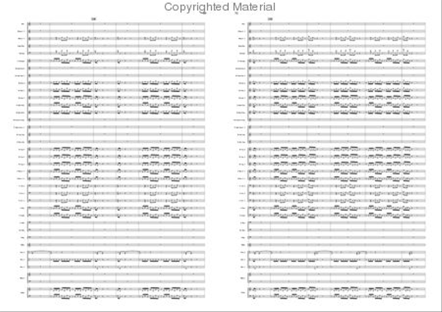 Variations on a Pentatonic Theme Concert Band scores gallery preview page 35