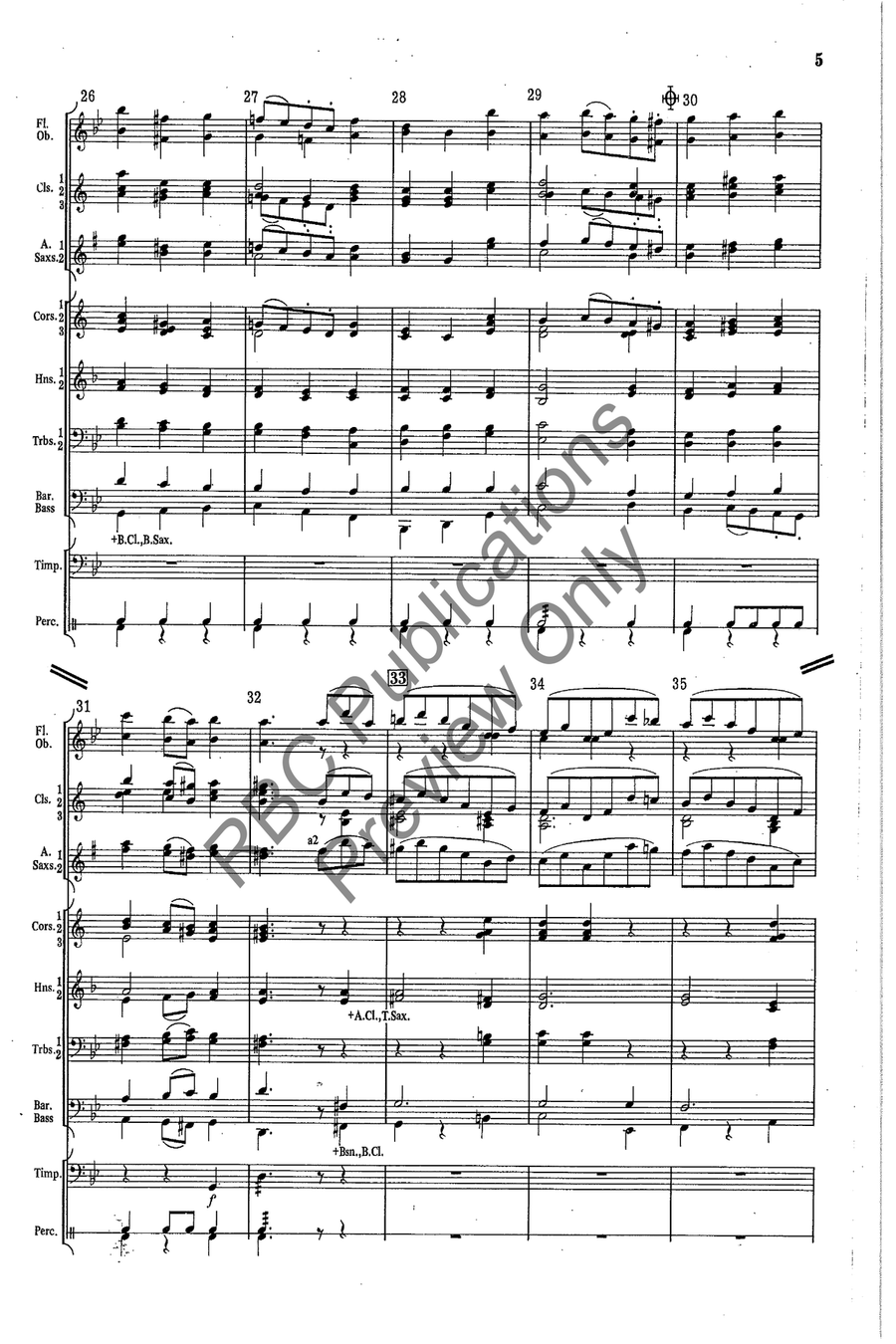 Quartett Concert Band scores gallery preview page 6