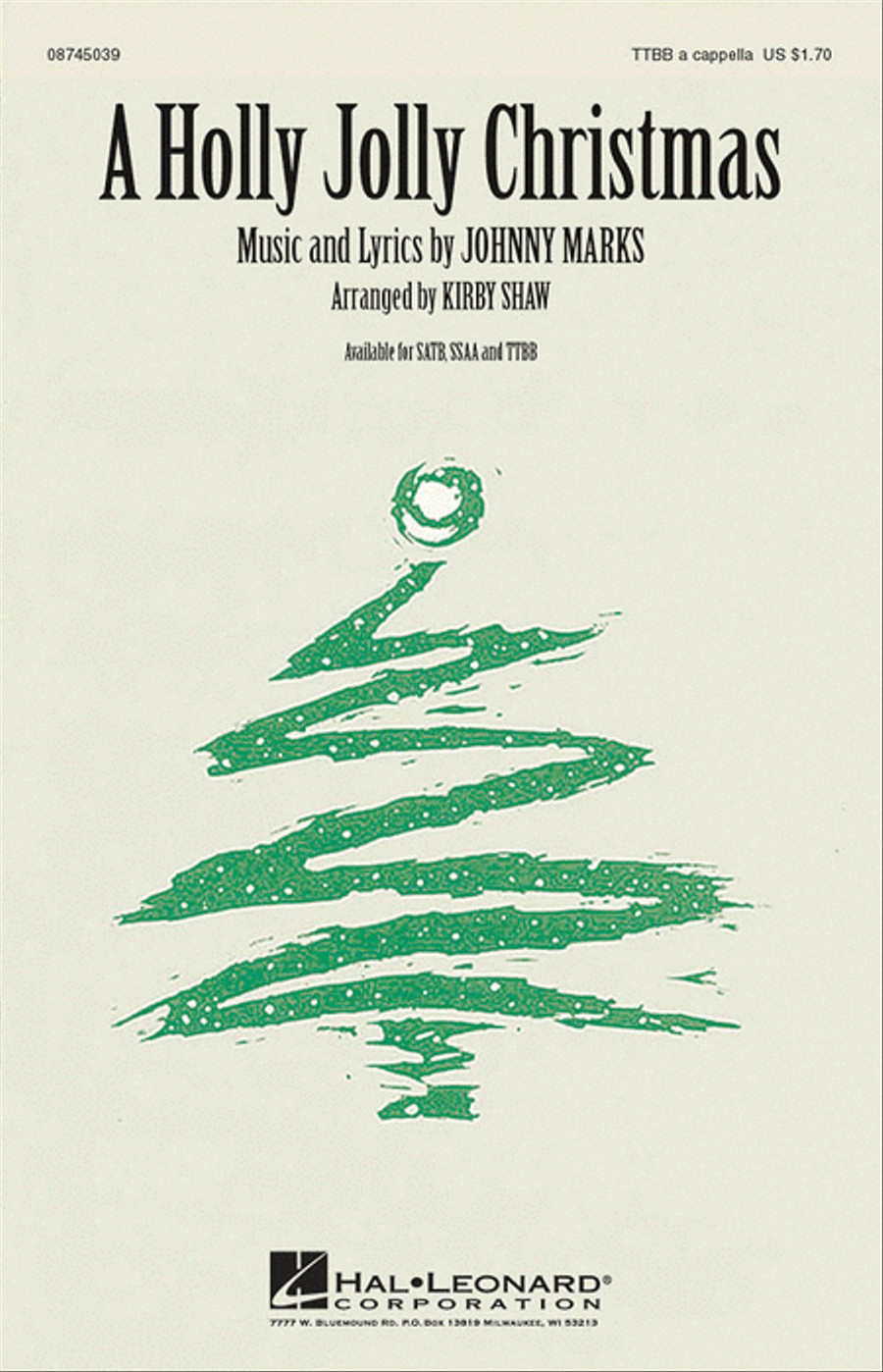 A Holly Jolly Christmas TTBB scores gallery preview page 1