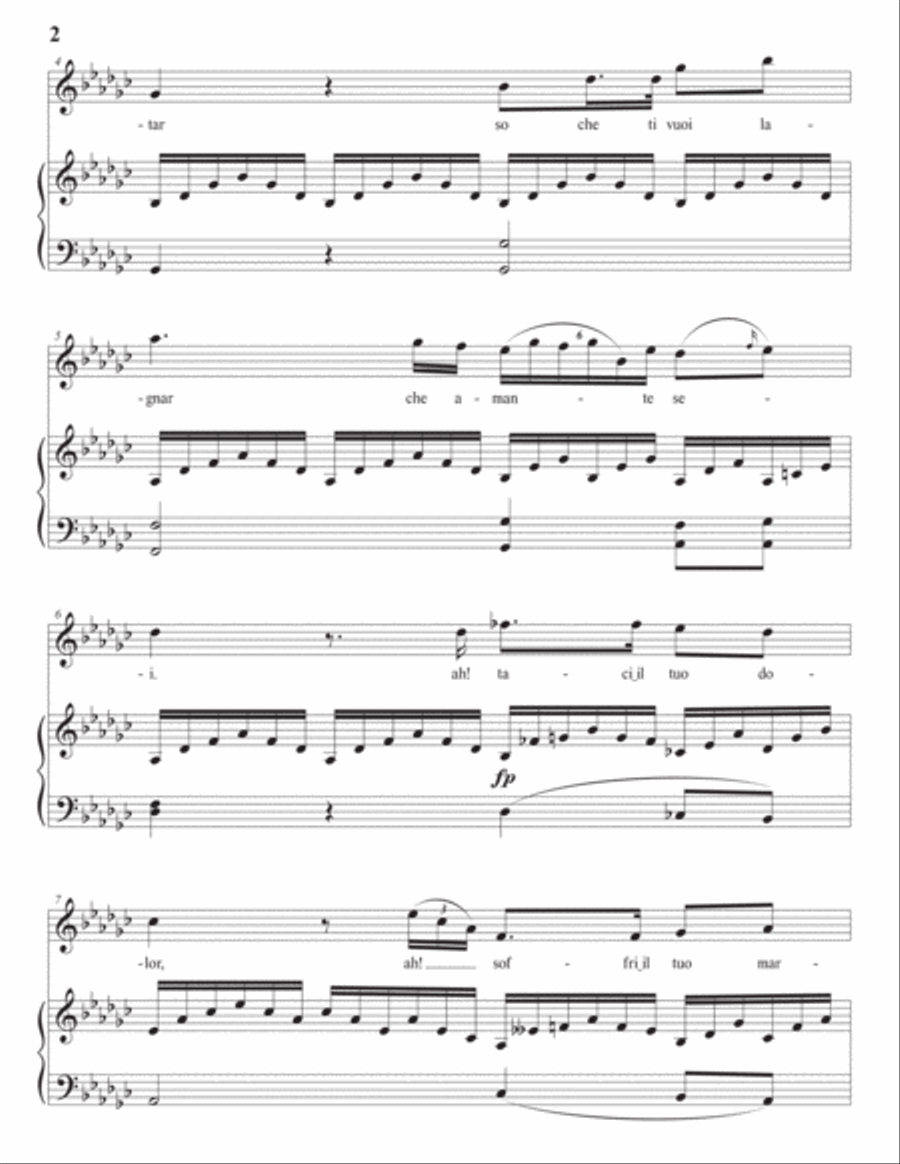 RIGHINI: T'intendo, sì, mio cor, Op. 7 no. 11 (transposed to G-flat major) Voice scores gallery preview page 3