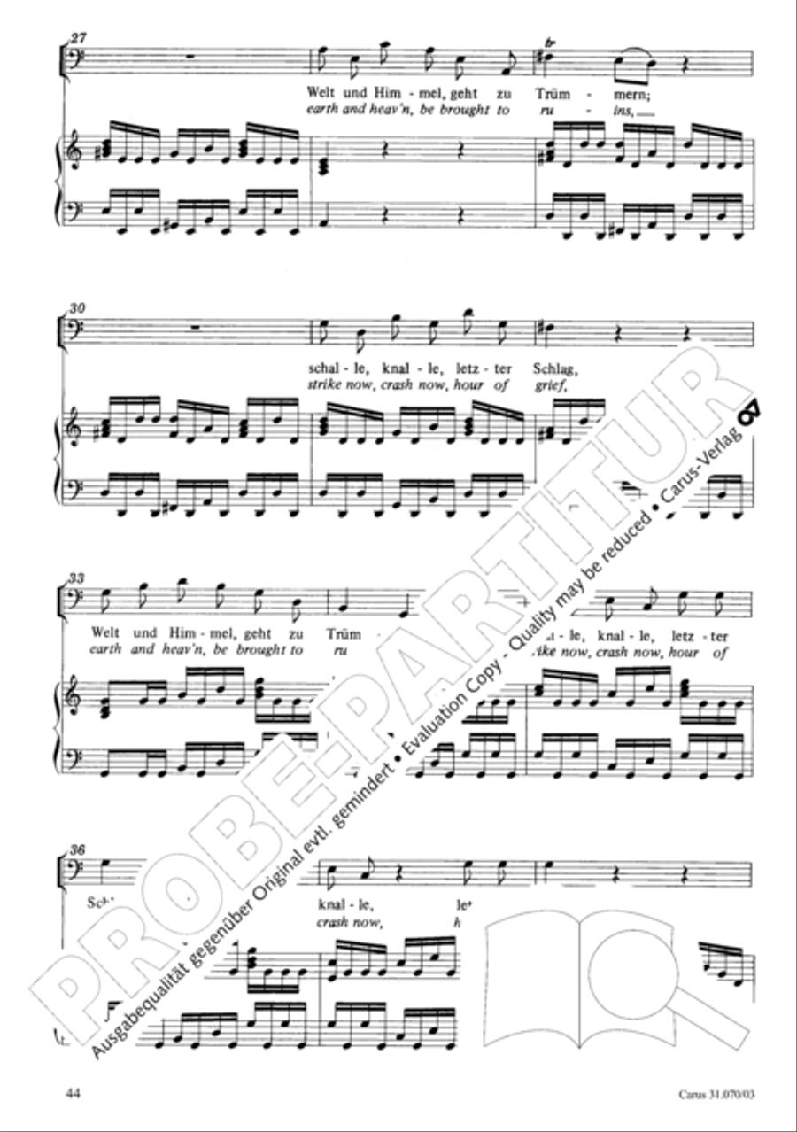 Watch now, praying, praying, watch now (Wachet! betet! betet! wachet!) 4-Part scores gallery preview page 48