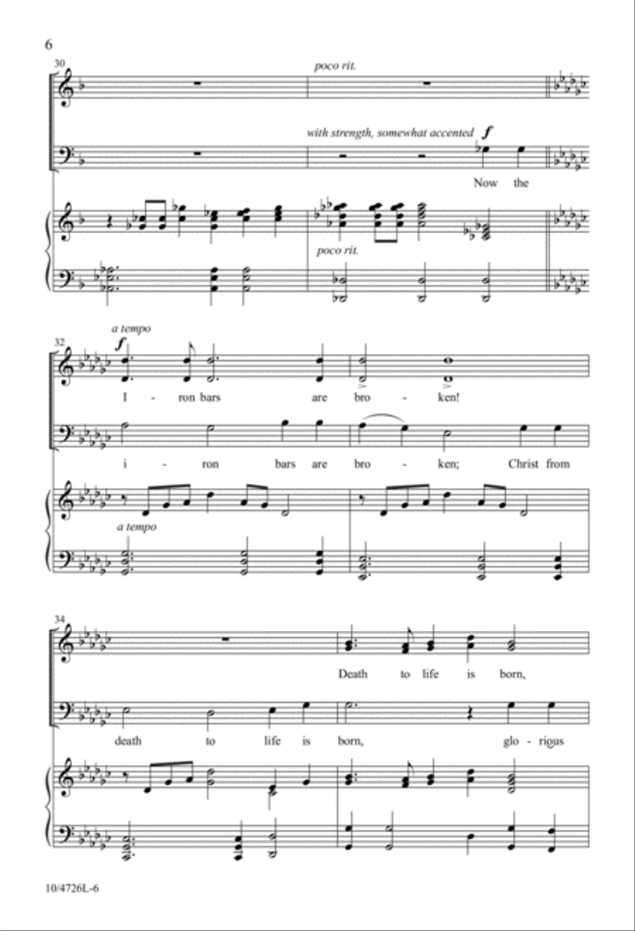 Resurrection Alleluias Resurrection Alleluias 4-Part scores gallery preview page 6