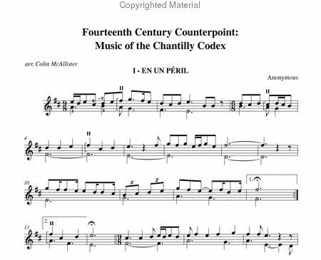 Fourteenth Century Counterpoint: Chantilly Codex