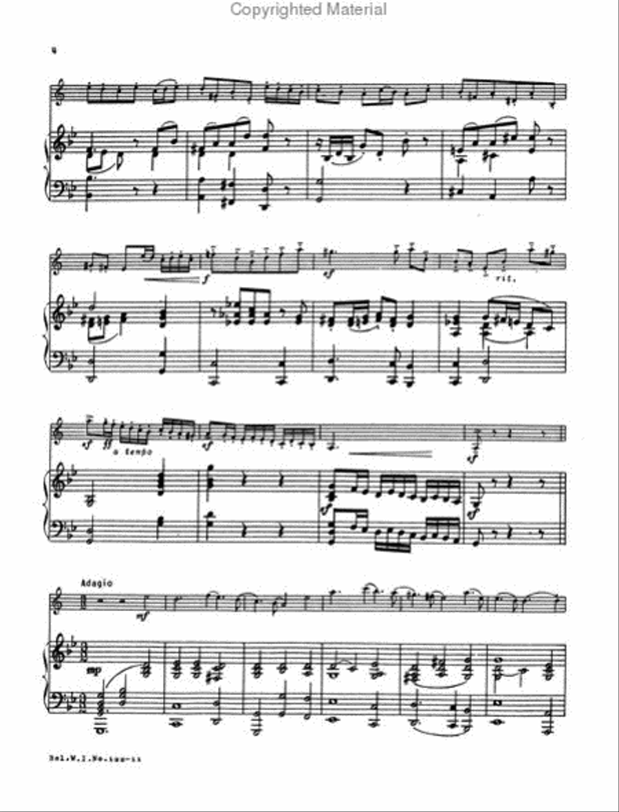 Sonata in G Minor Small Ensemble scores gallery preview page 3