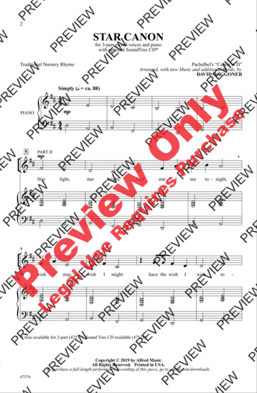 Star Canon 3-Part scores gallery preview page 2