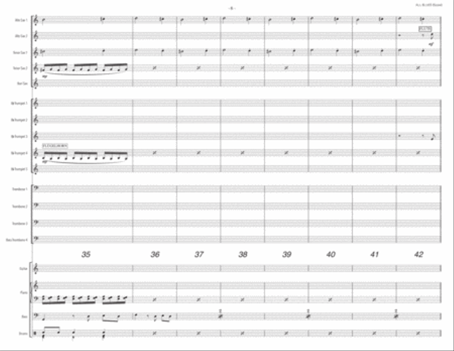 All Blues Large Ensemble scores gallery preview page 6