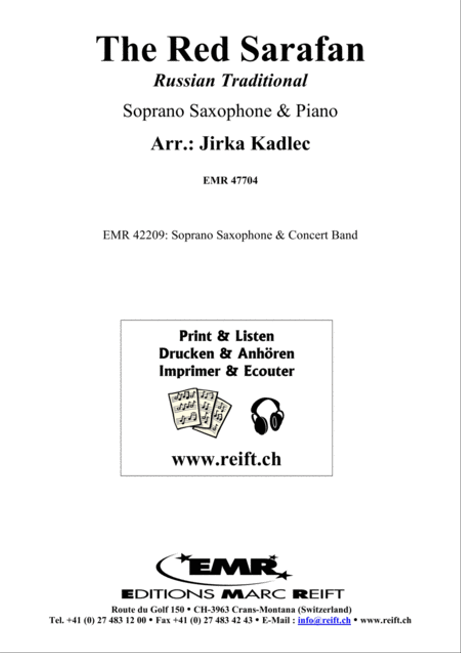 The Red Sarafan The Red Sarafan Soprano Saxophone scores gallery preview page 2
