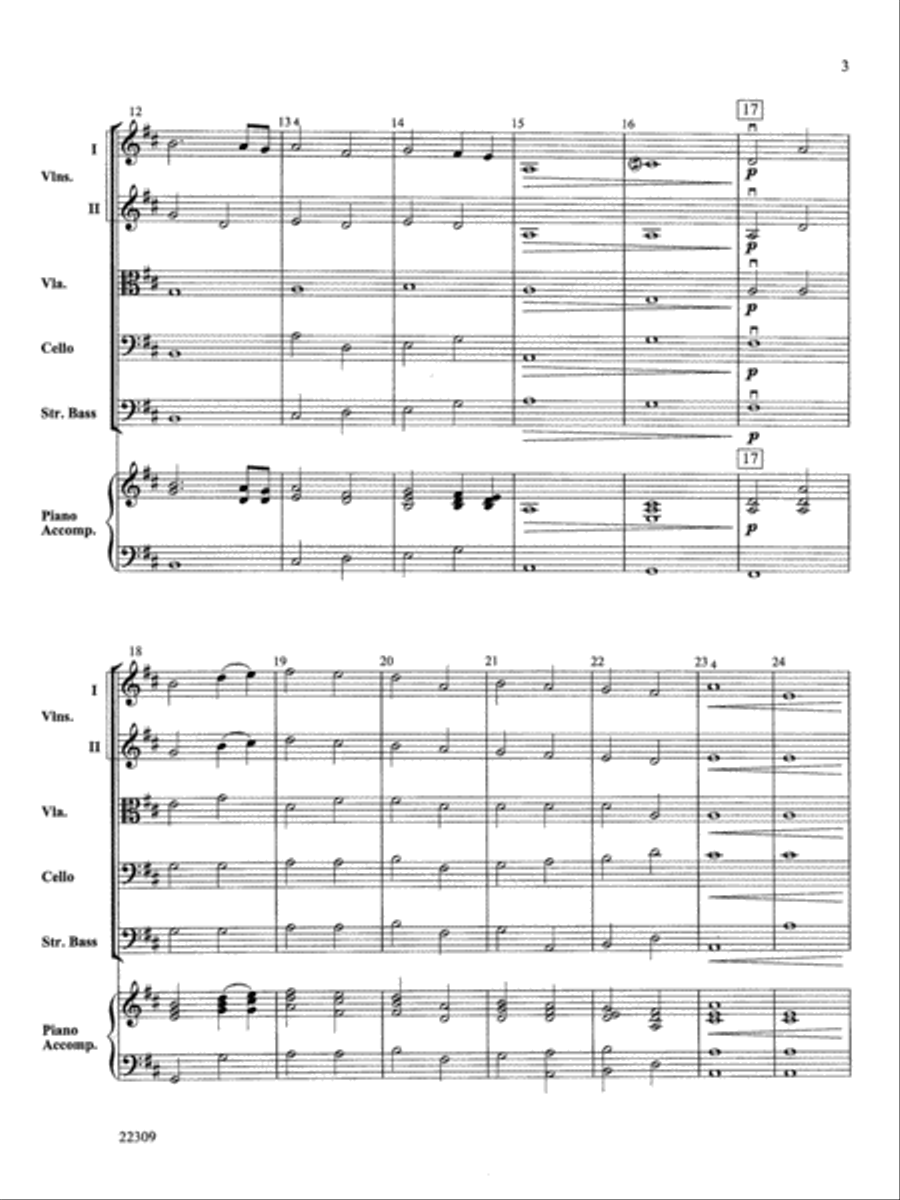 <br>Sheet music extract