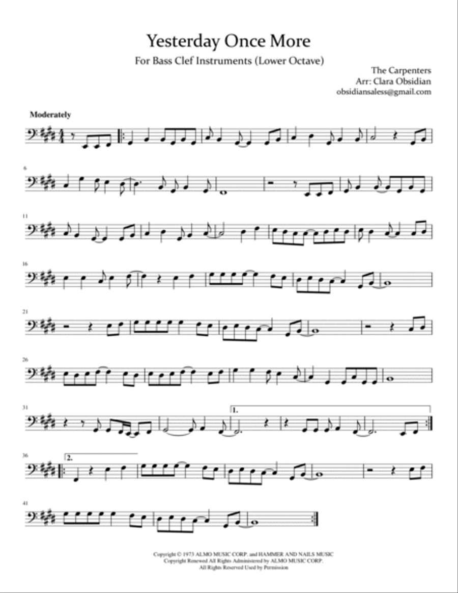 Yesterday Once More Large Ensemble scores gallery preview page 3