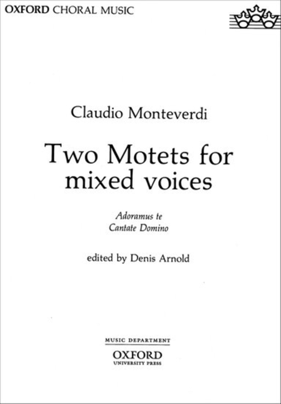 Two Motets for mixed voices 4-Part scores gallery preview page 1