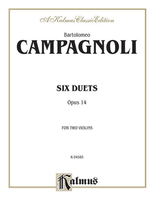 Book cover for Six Duets, Op. 14