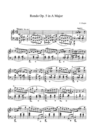 Chopin Rondo Op. 5 in A Major
