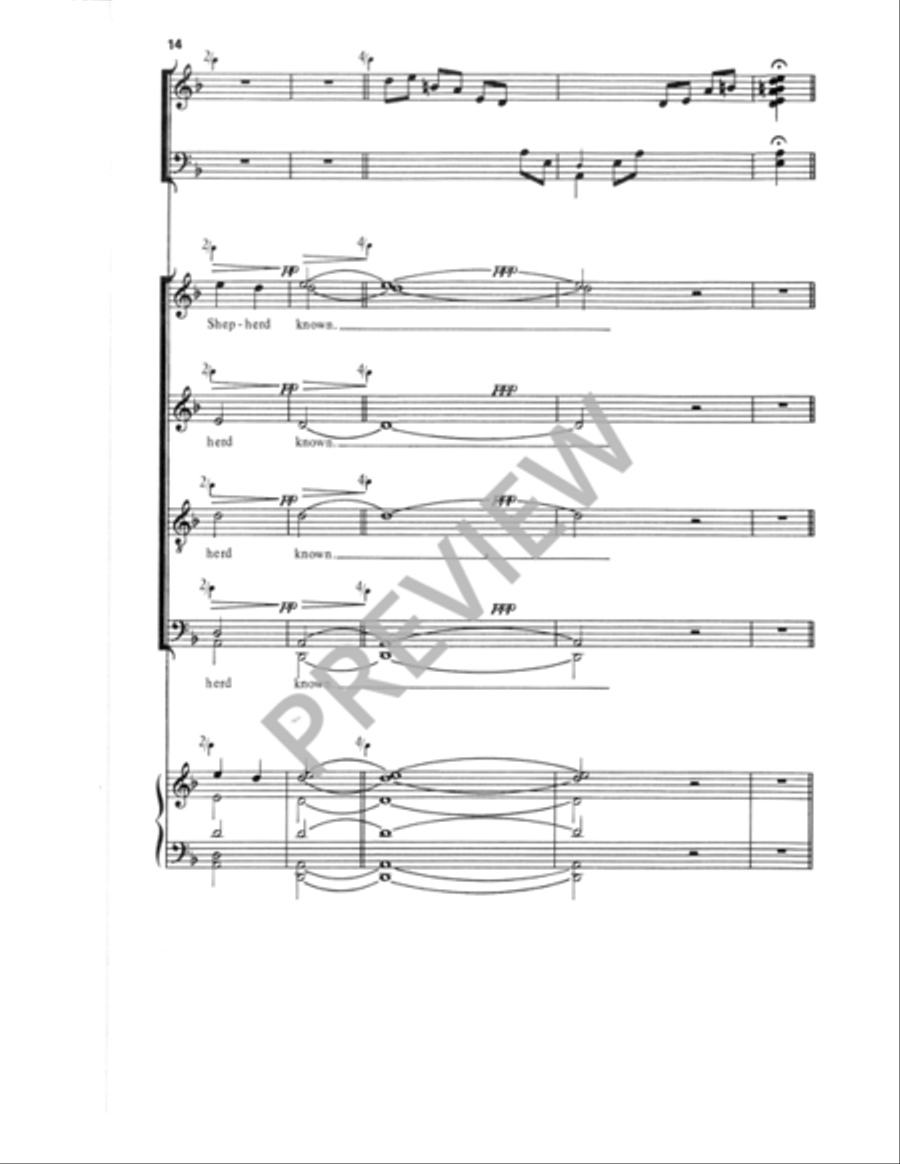 From Lands That See the Sun Arise 4-Part scores gallery preview page 15