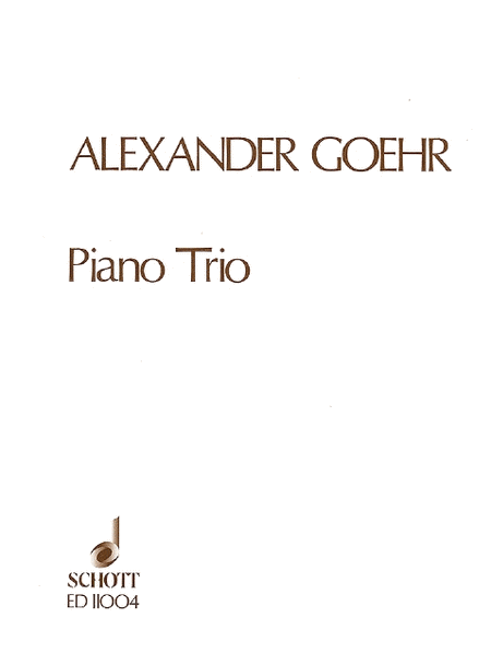 Piano Trio Op. 20 Sc/pts