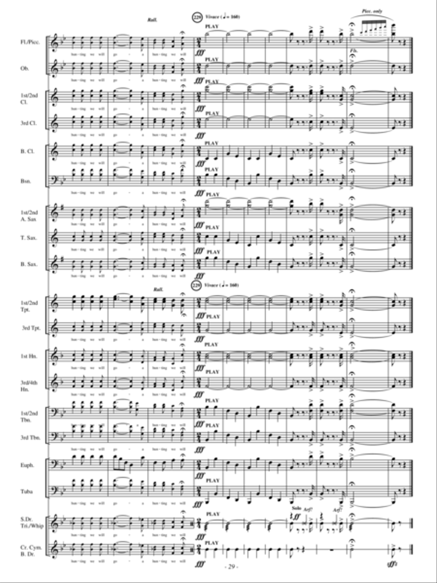A Hunting Scene A Hunting Scene Concert Band scores gallery preview page 28