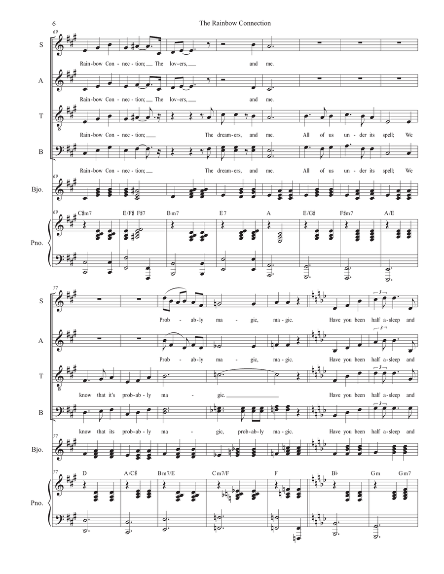 The Rainbow Connection 4-Part scores gallery preview page 6