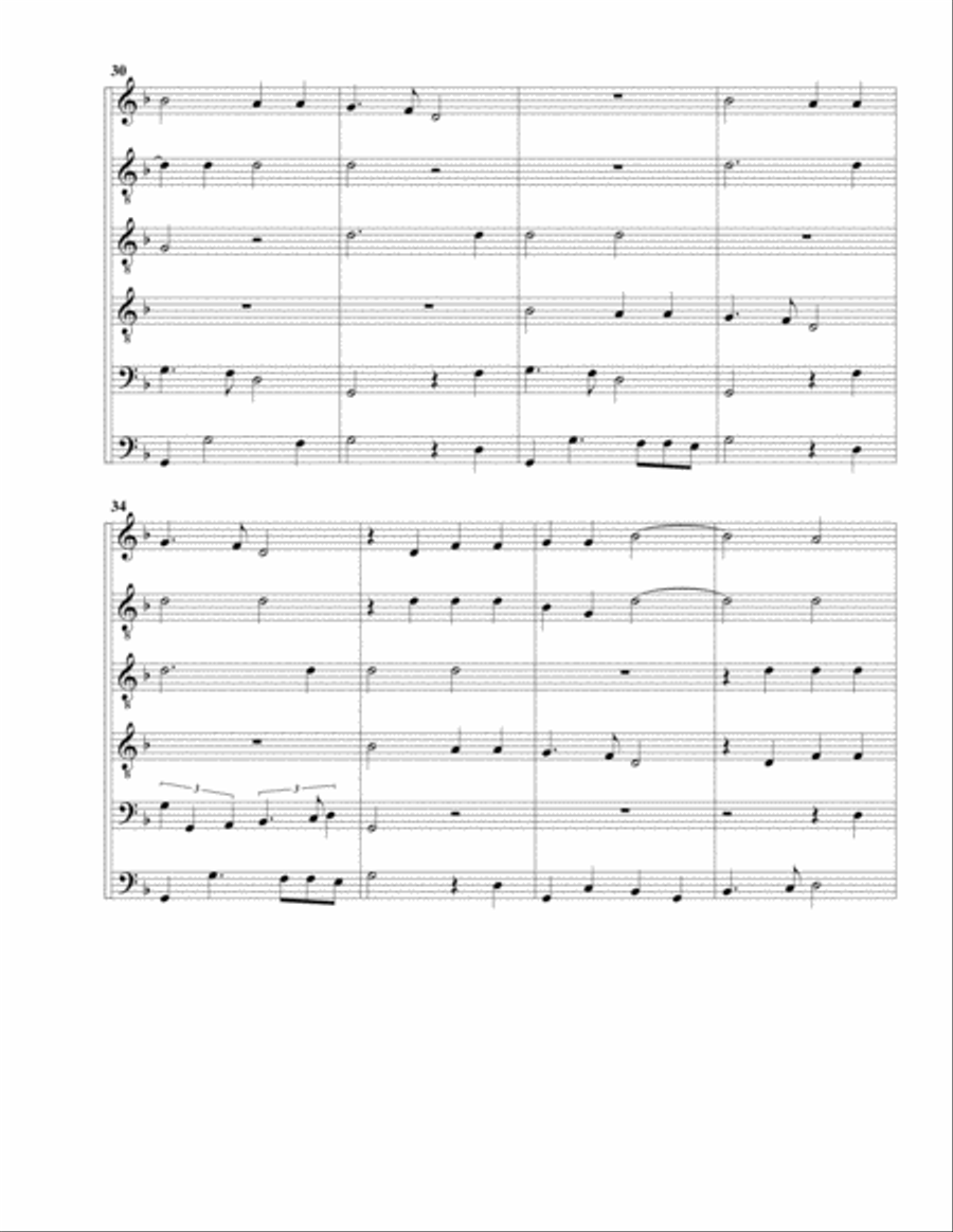 Allegez moy (arrangement for 6 recorders) Recorder scores gallery preview page 4