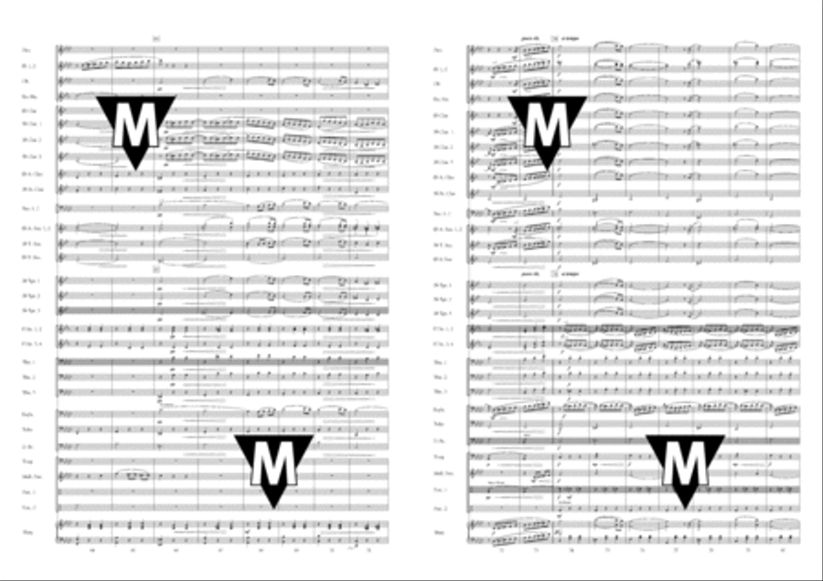 Old Russian Romances Concert Band scores gallery preview page 13