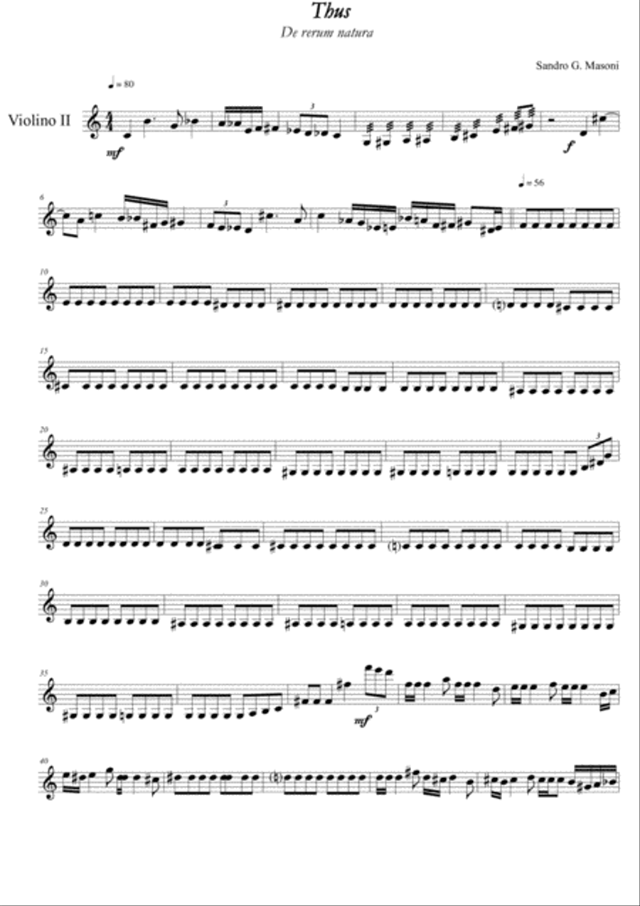Thus (Violin II part)