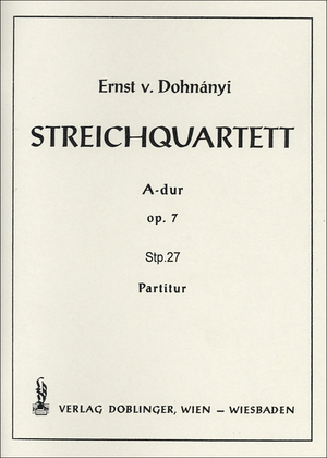 Book cover for Streichquartett A-Dur