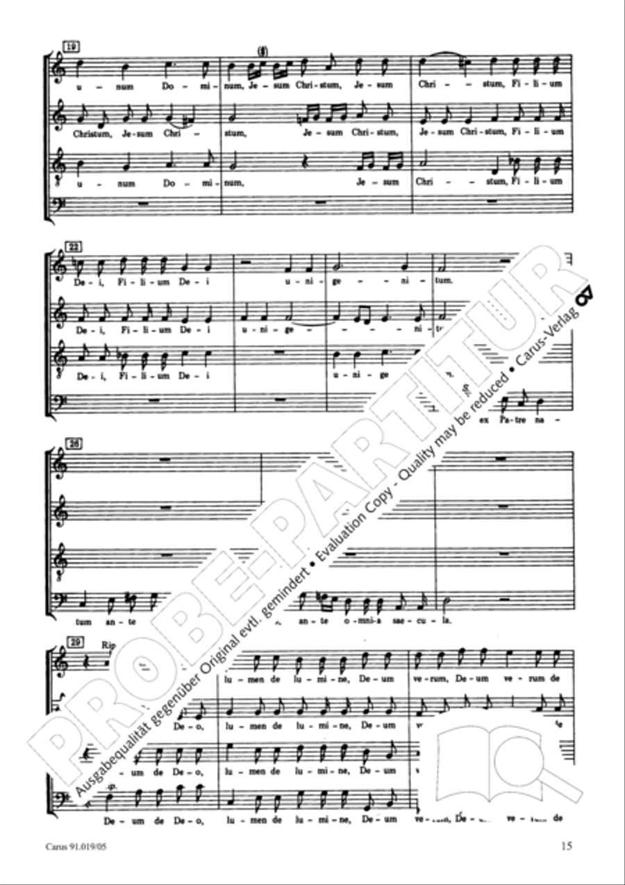 Non sine quare 4-Part scores gallery preview page 15