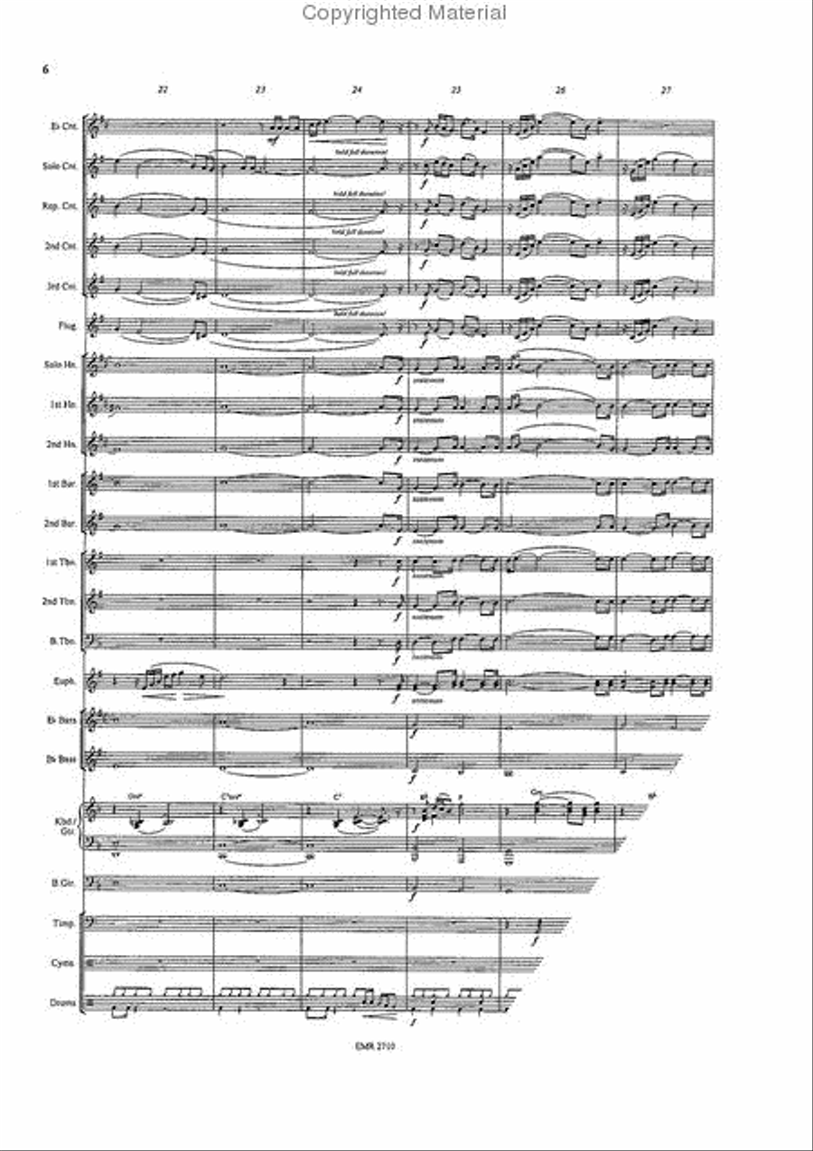 Highlander Who Wants To Live Forever Brass Band scores gallery preview page 6