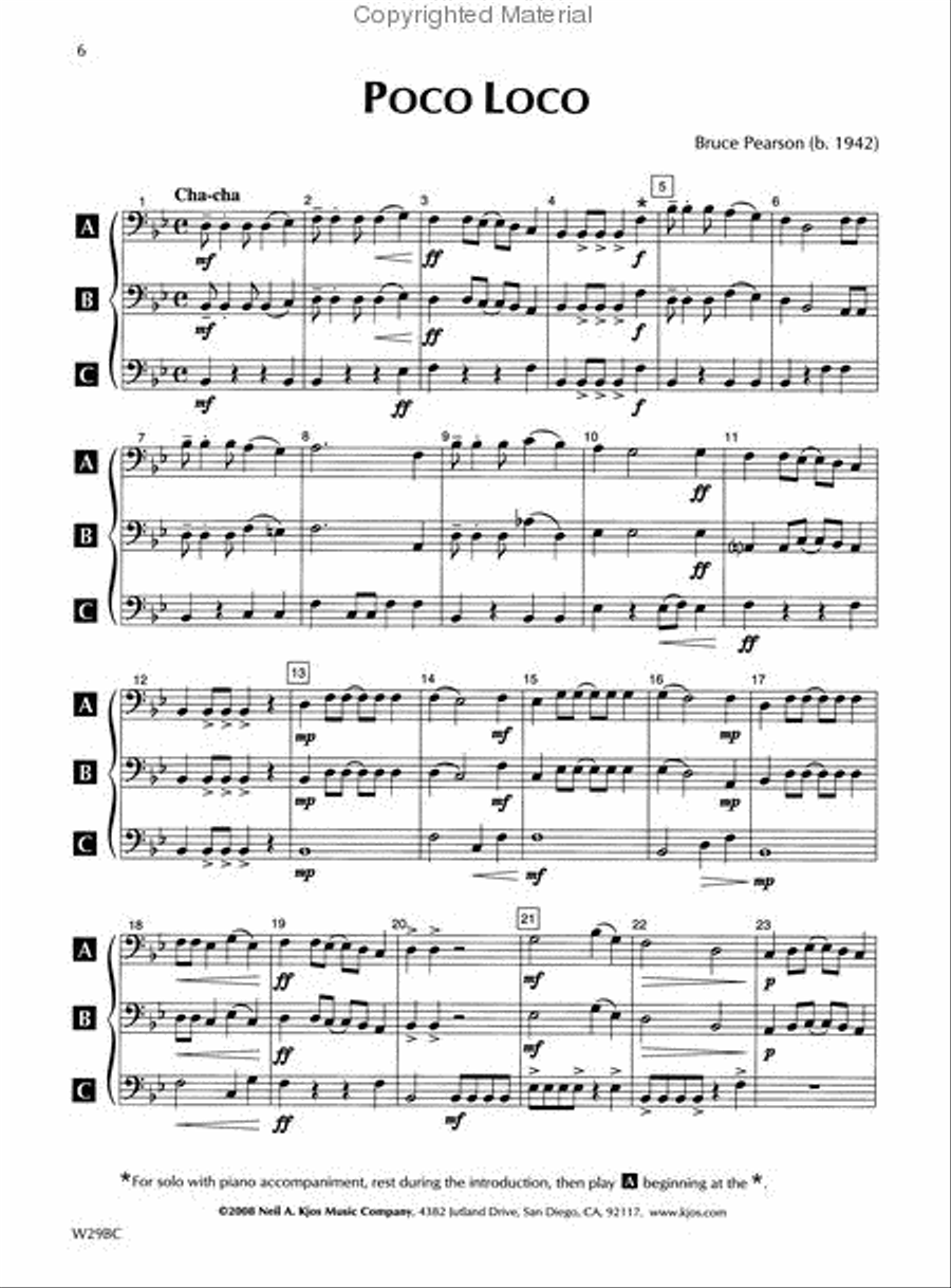 Standard of Excellence: Festival Ensembles 2 - Bassoon/Trombone/Baritone B.C. Concert Band Methods scores gallery preview page 2